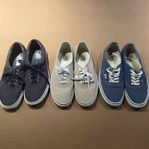 Vans Athletic Shoes - Navy, Beige, Blue